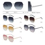Metal sunglasses with nylon lenses for women Leke S5511