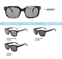Plastic acetate frames polarized sunglasses WD5087