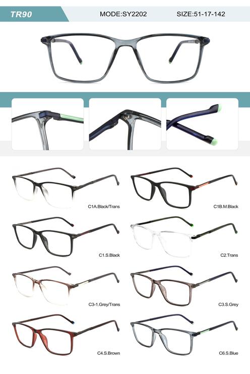 Оправа пластиковая из TR90 мужская с флексом SY2202-DA