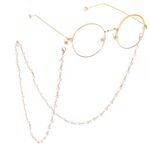 Metal non-slip chain, with pearl, for glasses and masks GL425