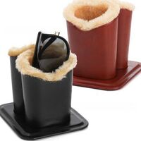 Double eyeglasses and accessories plush case stand holder H008-4-HE