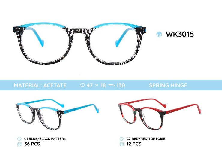 Acetate plastic frames for kids WK3015