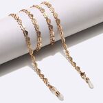 Gold heart-shaped non-slip chain, for glasses and masks GL1492