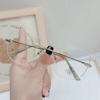 Rimless metal frame with Blue Ray Cut protection lenses MAMO F99107