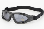 Wind and sand proof double lens black goggles 20320