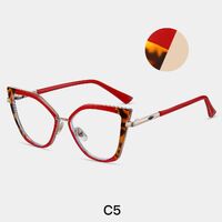 Оправа для очков комбинированная (металл + TR90) с защитой от синего света, с флексом FA87315