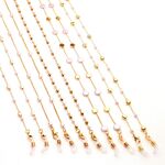 Metal gold color eyeglasses non-slip chain, 7 types GL11361
