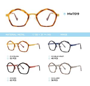 Metal women's frame for glasses MW7019