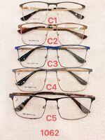 Metal frame for glasses with spring hinges Defile D1062