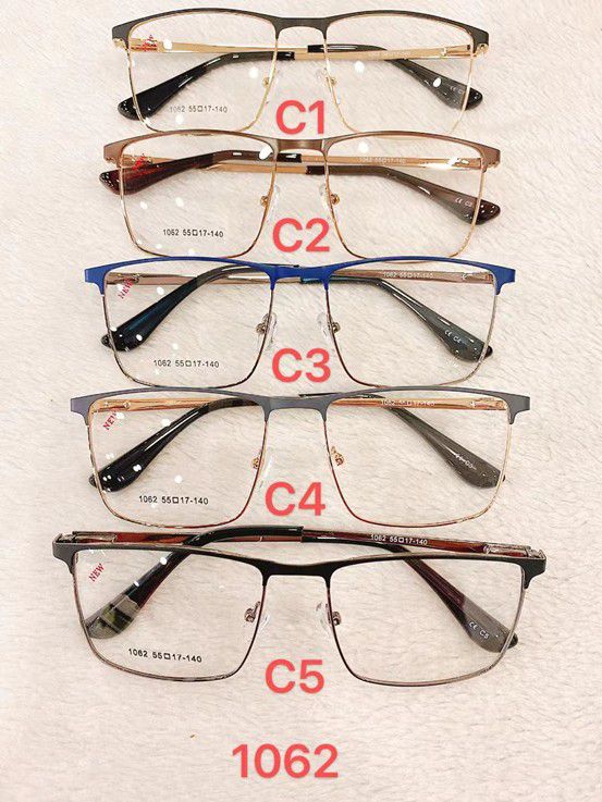 Metal frame for glasses with spring hinges Defile D1062