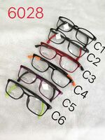 Plastic reading pince-nez glasses with case folding 6028, diopters from +0.00 to +3.50, RMC=62-64