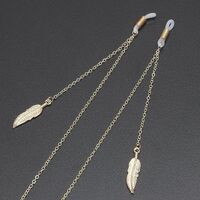 Metal non-slip chain, with sheet, for glasses and masks GL352