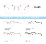 Оправа для очков металлическая женская полуободковая с флексом MW4071