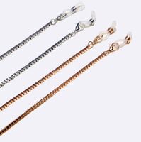 Металлическая нескользящая цепочка, комплект из 2-х предметов, для очков и масок GM004