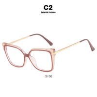 Combined (metal + TR90) glasses with blue light protection for women TR95811-TR5034-PN
