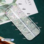 A set of rhinestones with a flat bottom for decorating frames and glasses, 12 types,星陨12格盒装 WY-14 (price per pack, minimum 3)