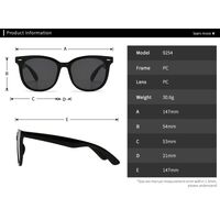 Plastic retro sunglasses with anti-blue light protection Elit 9254-EL-1