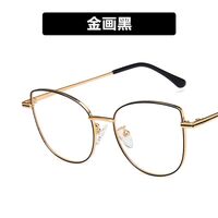 Metal glasses with blue light protection for women 35036-PN