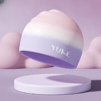 Шапочка для плавания силиконовая водонепроницаемая женская GJ009-YU, 21*24 см