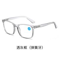 Photochromic plastic glasses for reading, with protection Blue Cut and flex hinges, diopters from 0.00 to +4.00, KY8082变色老花