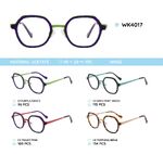 Acetate plastic frames for kids, with spring hinges WK4017