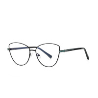 Fashion with insert two-tone dot paint   frame metal blue blocker for glasses MORE 3067