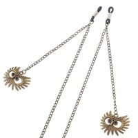 Металлическая нескользящая цепочка бронзового цвета, с подвеской в виде совы, для очков и масок GL204