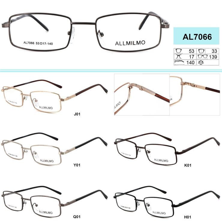 Cheap metal frames for glasses Allmilmo AL7066