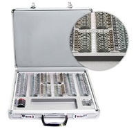 158 metal rim ophthalmic trial lens set 