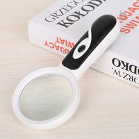 Extendable magnifier with universal backlight, magnifying glass with handle 7B-5A-XX, diameter 75 mm, magnification: 3X, 20X