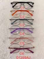 Metal frames for glasses with flex hinges Defile D1259AJ