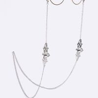 Metal non-slip chain, with a bat, for glasses and masks GL842-1