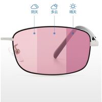 Очки металлические фотохромные с защитой от синего света 9647-GT