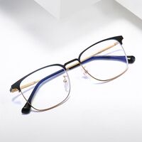Metal glasses with blue light and UV protection 9677-2-GT