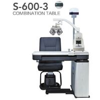 Ophthalmologist workstation, combined table + chair S-600-3, tabletop 1040*480 mm