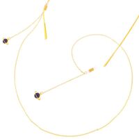 Gold-colored metal non-slip chain, with a planet pendant, for glasses and masks GL313