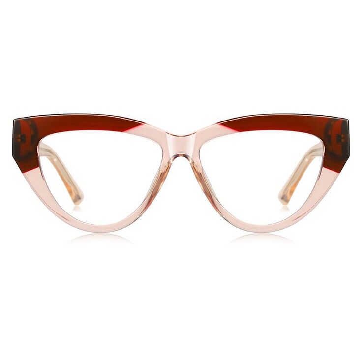 Plastic cat-eye TR90 frame for glasses with UV and Blue Ray Cut protection More LS021