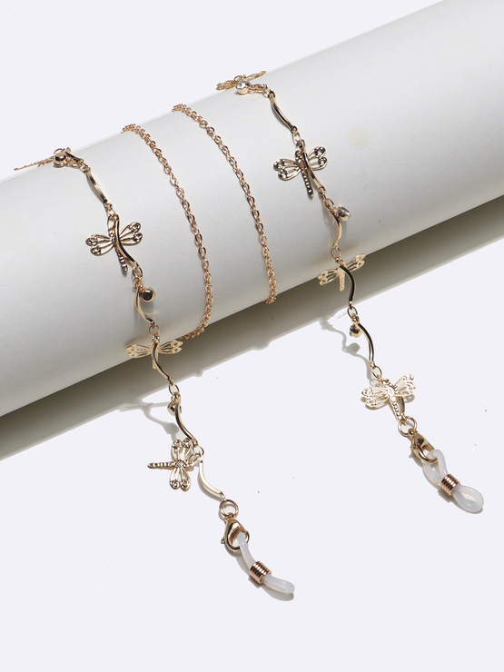Glasses chain with color daisy set of two-piece GL1349