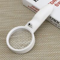 Лупа с универсальной подсветкой, увеличительное стекло с ручкой 6B-6B-XX, диаметр 90 мм, увеличение: 4Х