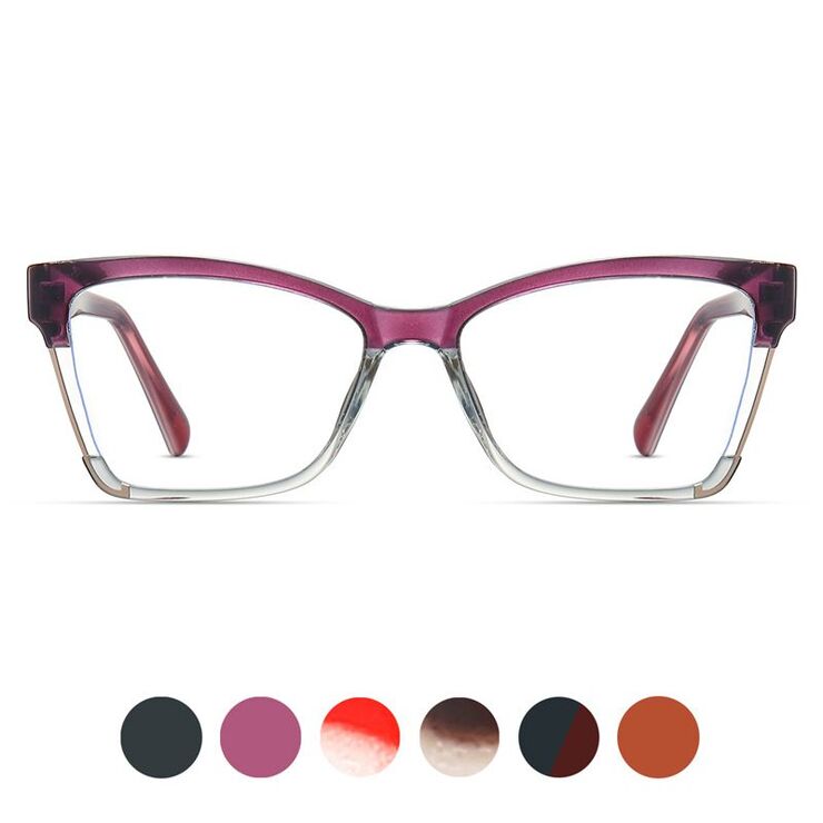 TR90 plastic frame or glasses with blue light protection, with spring hinges FA87246