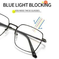 Metal Blue Ray Cut protection men's frame + 2 magnet sunshade clip-ons 7013-GT