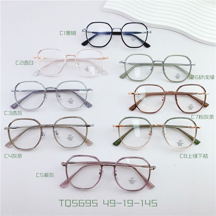 Hybrid metal + TR90 frame, with Blue Block coating SANTA TQ5695