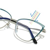 Очки металлические с защитой от синего света 9718-GT