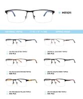 Металлическая оправа с дужками из материала TR-90 со встроенным флексом MR1011