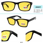Anti-fog goggles, glasses with yellow anti-reflective lenses for drivers, fishermen, hunters Mystery 28003Y