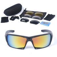 Safety shockproof tactical goggles +3 caps 战术-全框-套装