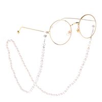 Metal non-slip chain, with pearl beads, for glasses and masks GL215