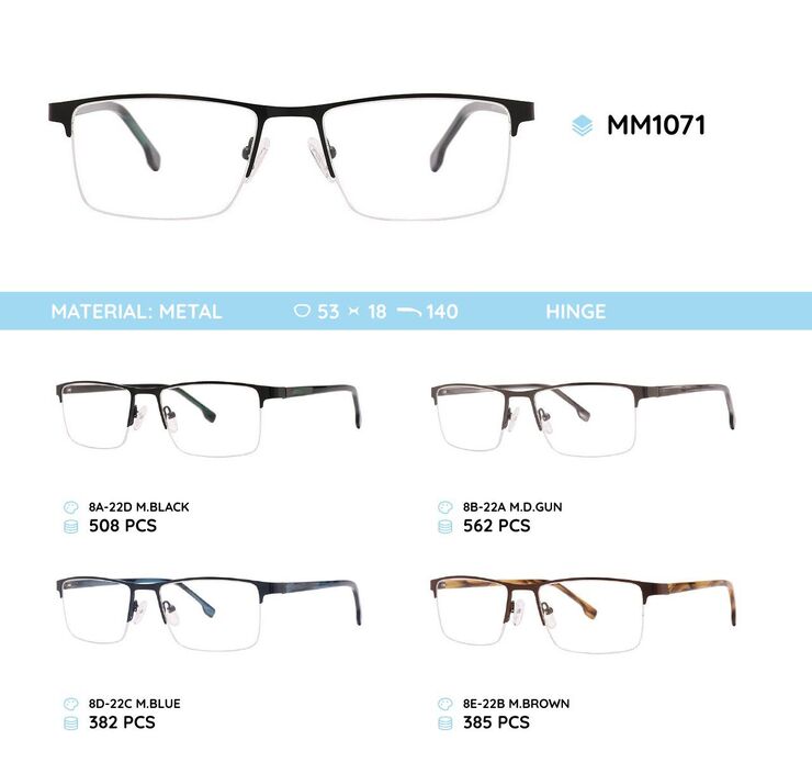Оправа для очков металлическая мужская MM1071