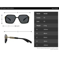 Plastic square sunglasses for men Elit 6088-EL