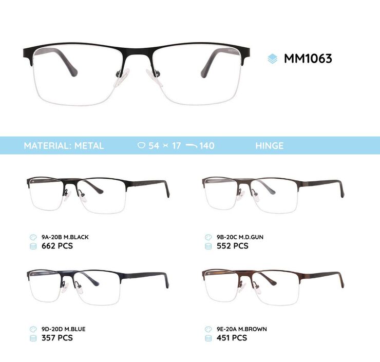 Оправа для очков металлическая мужская MM1063